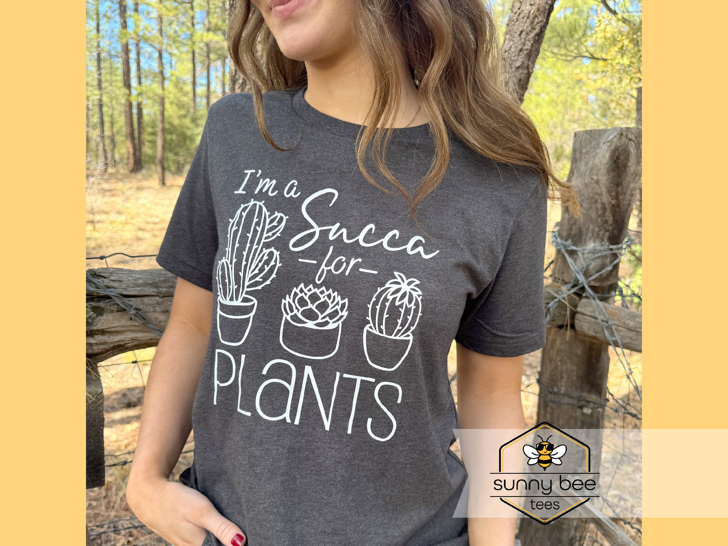 I'm a Succa for Plants - Plant Lover Funny T-shirt